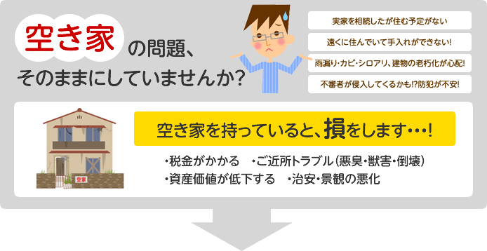 空き家の問題、そのままにしていませんか?